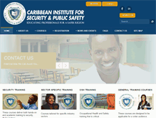 Tablet Screenshot of caribbeansecurityinstitute.com
